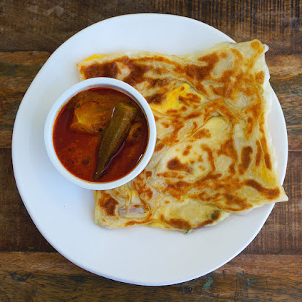 Roti with Egg and Onions (Roti Telur Bawang)